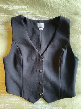 Aritzia Pacino Vest - Black Crepette